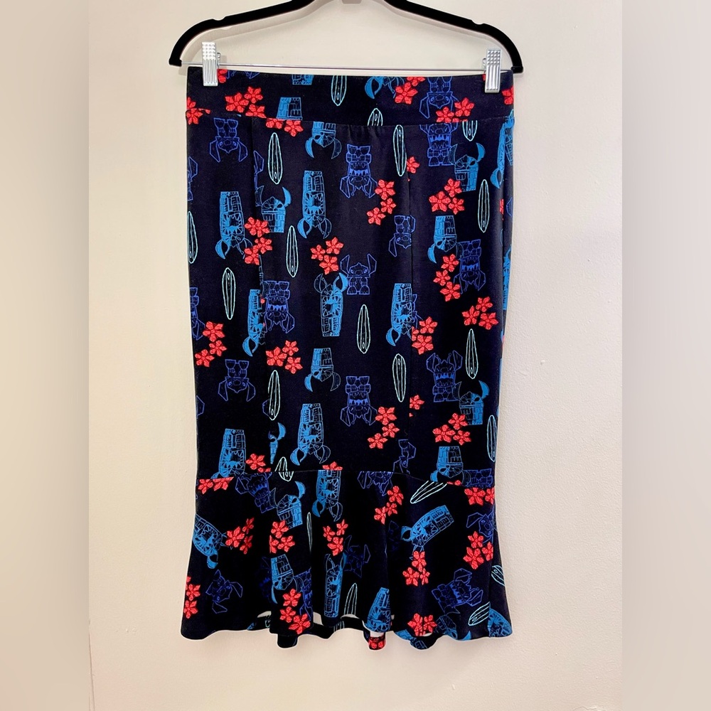 Torrid Stitch Midi Skirt Casual Resort Wear